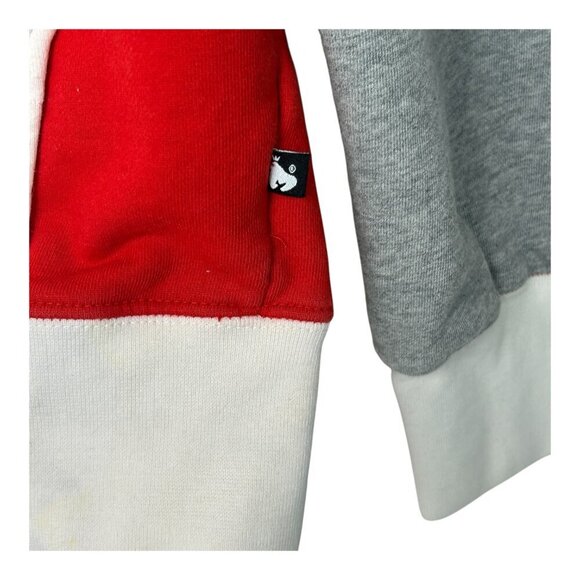 Money Clothing "Money High Athletics" Hoodie  Sz L Red & Gray British Streetwear - Picture 3 of 6
